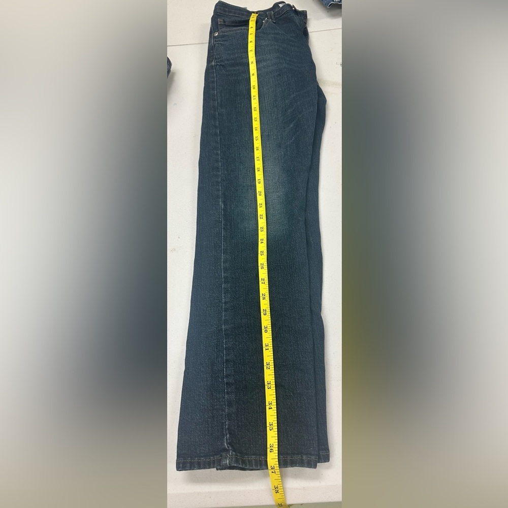 Signature Levi Strauss Straight Fit Jeans - Dark Blue - Boy’s Size 16 - Picture 9 of 10
